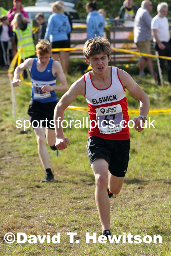 Mens under-17s 2021 North Eastern Harrier League, Druridge Bay. Photo: David T. Hewitson/Sports for All Pics